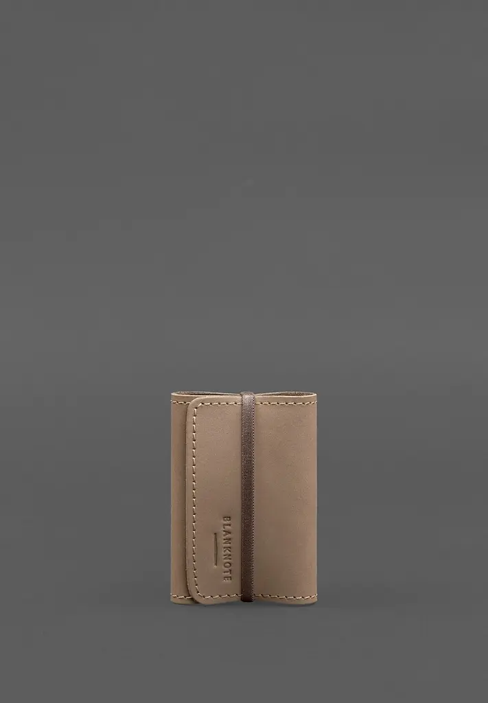 Кожаный кард-кейс 1.1 светло-бежевый Crazy Horse - фото 2