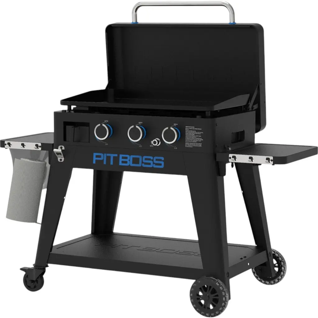 Портативный газовый гриль-планча Pit Boss Ultimate на 3 горелки, съемный, со столом (10810) - фото 3