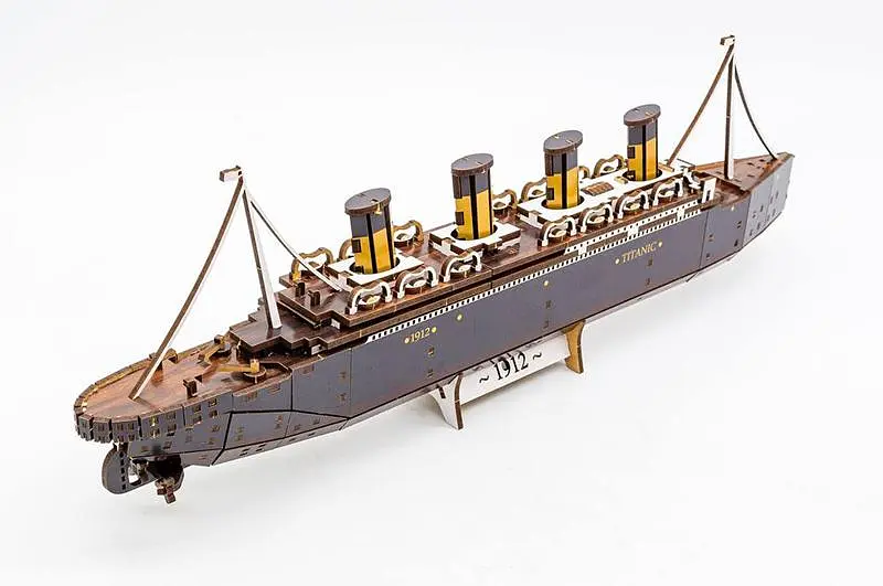 Конструктор Puz-00938 / Арт-26912 "Титанік"дерев'яний, 269 дет.,р.45x5x12.5 см PuzzleOK - фото 4