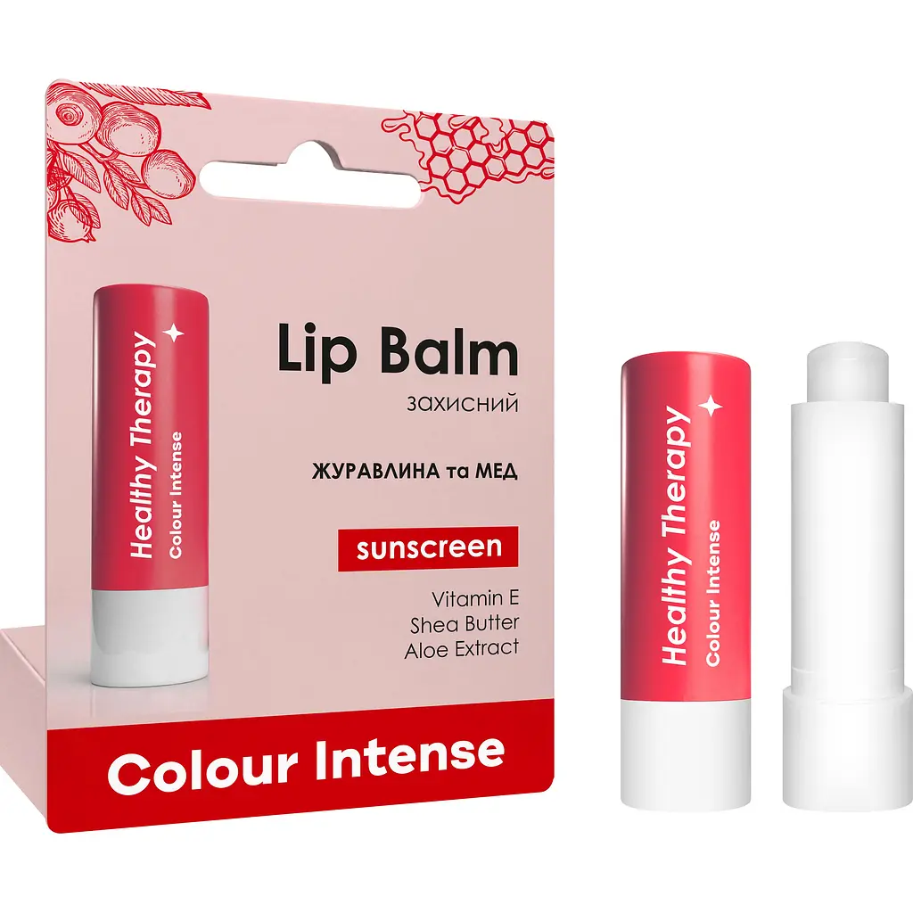 Бальзам для губ Colour Intense Healthy Therapy Захисний 03 Журавлина і Мед 5 г - фото 2