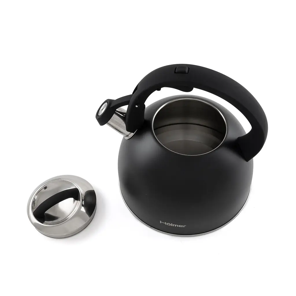 Чайник Holmer зі свистком 2.5 л чорний (WK-1425-BCSB Memory) - фото 8