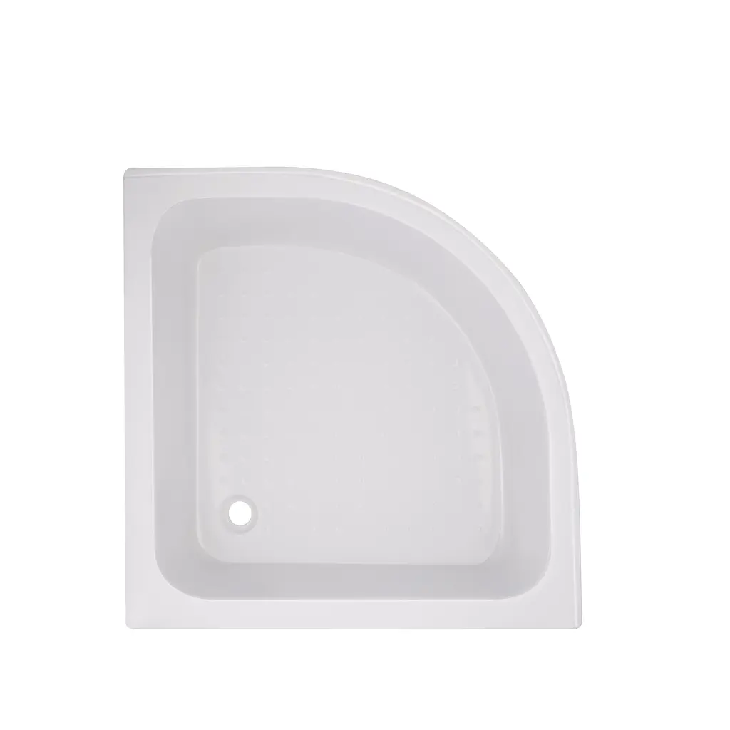 Душова кабіна Latwa SC90x90.SAT.MID.FR полукругла, скло Frost 4 мм + Душовий піддон KAPIELKA ST90x90x26, з панеллю Lidz, Універсальна, хром матовий, глубокий более 20 см - фото 9