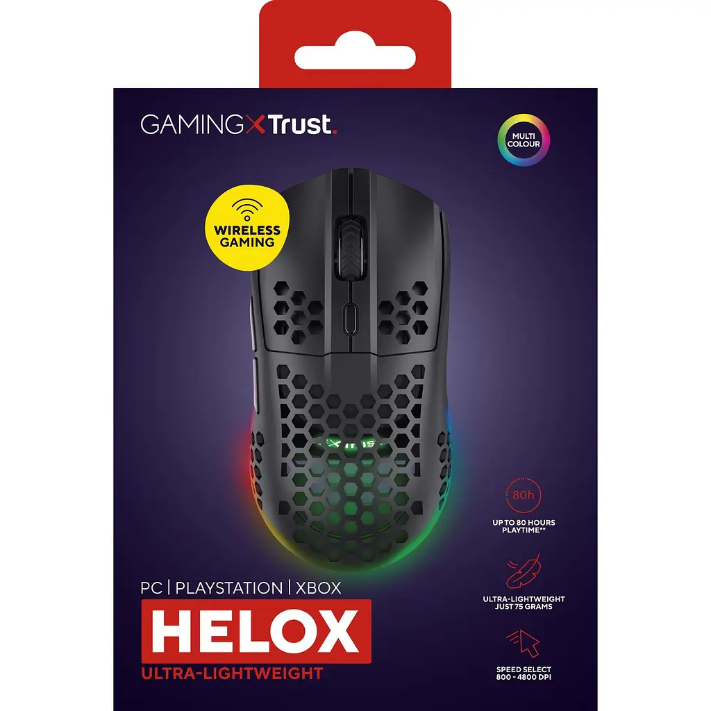 Миша Trust GXT 929 Helox Wireless/USB Black (25307) [143049] - фото 6