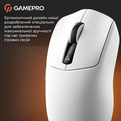 Комп'ютерна мишка GamePro Genesis Ranker Wireless/Bluetooth/USB White (GM012W) - фото 9