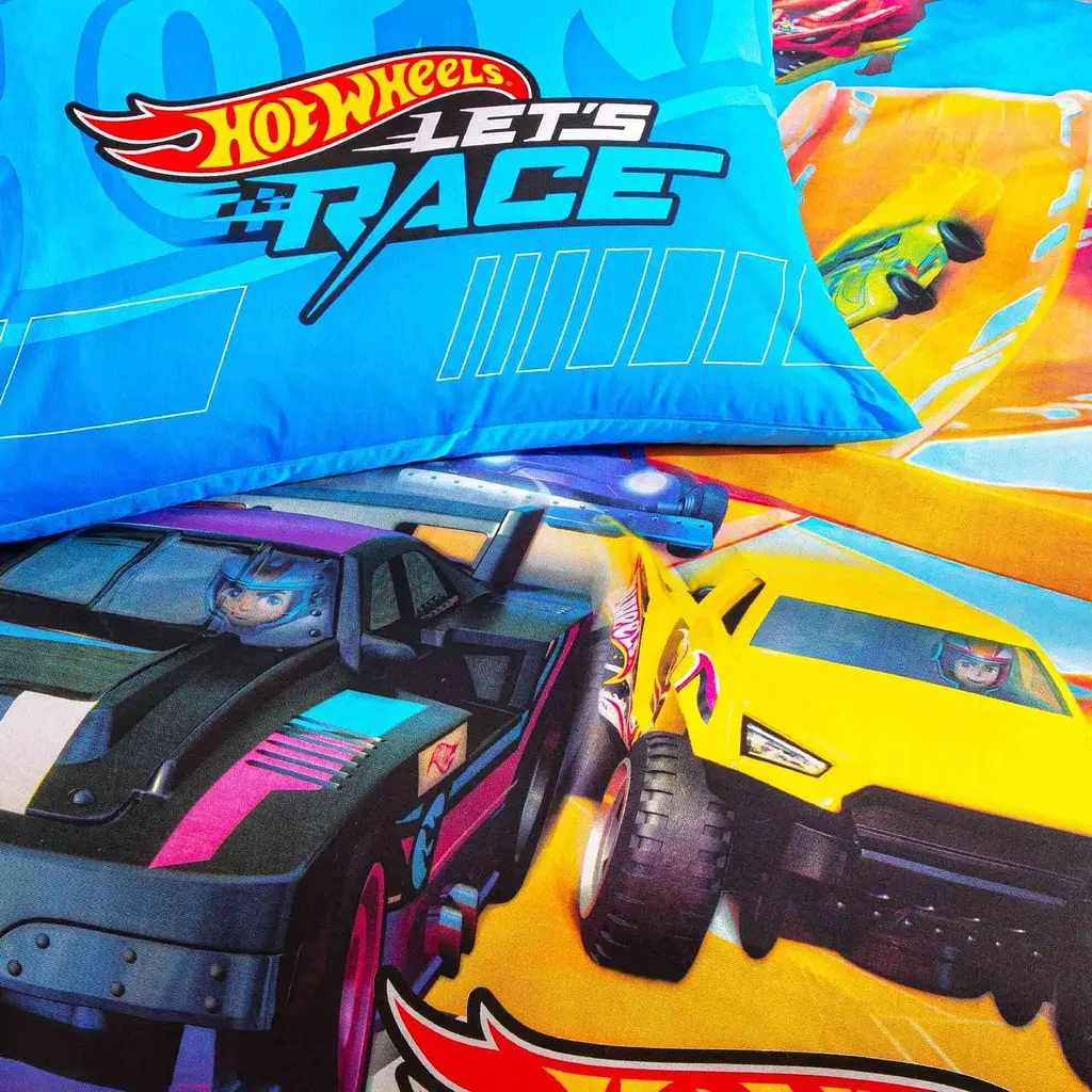 Підлітковий комплект Disney Hot Wheels Let's Race Ранфорс / простирадло на резинці Tac pbe0051172 - фото 2