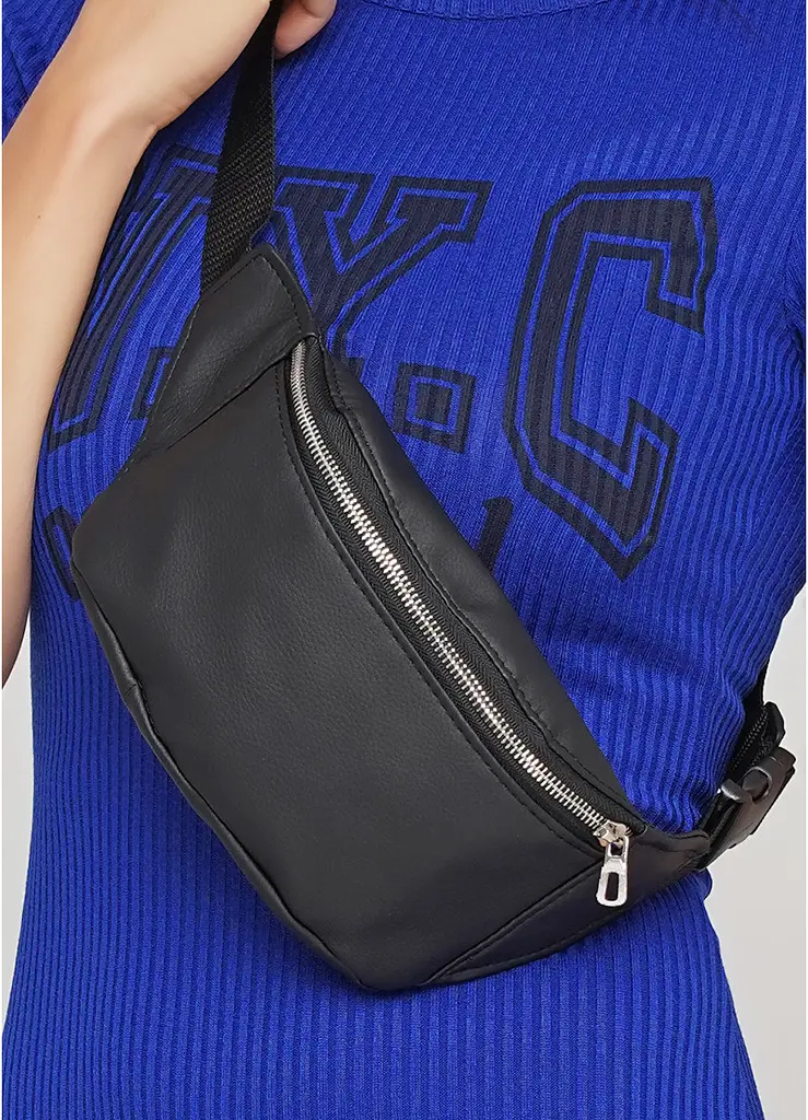 Поясна сумка бананка Sambag Tirso MSS чорний 31 х 12 х 5 см (80113001) - фото 2