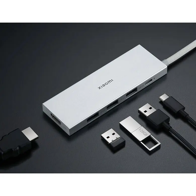 USB-хаб Xiaomi Type-C 5-in-1 Docking Station (XMDS05YM) [81685] - фото 6