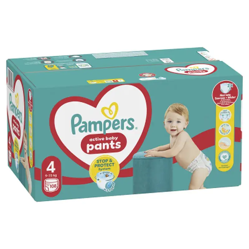 Підгузки Pampers трусики Maxi Pants Розмір 4 (9-15 кг) 108 шт (8006540069448) - фото 2