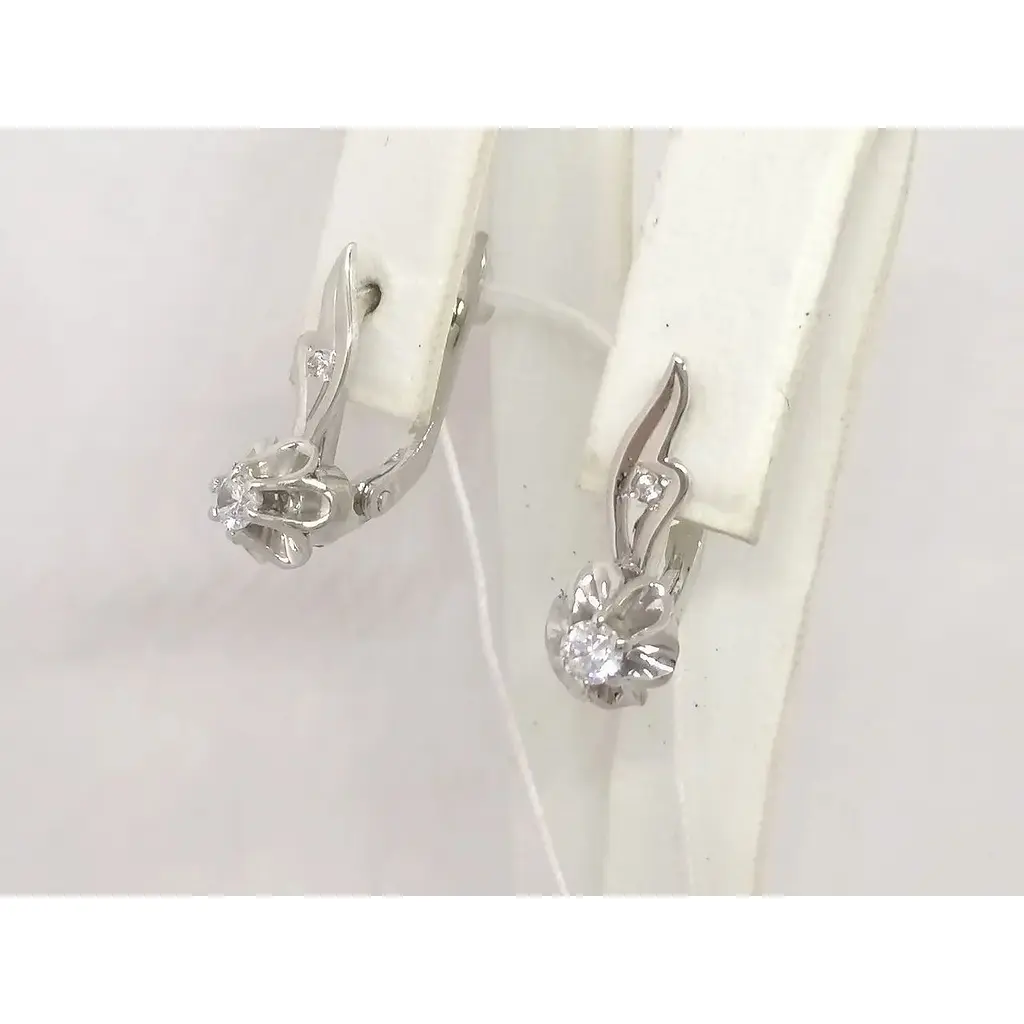 Золоті сережки Гаразд з фіанітами. 3533543Б - фото 4