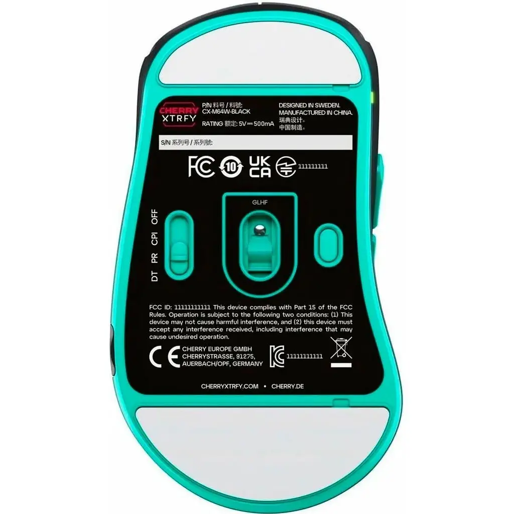 Миша Cherry Xtrfy M64 Wireless Black (CX-M64W-BLACK) [128217] - фото 5