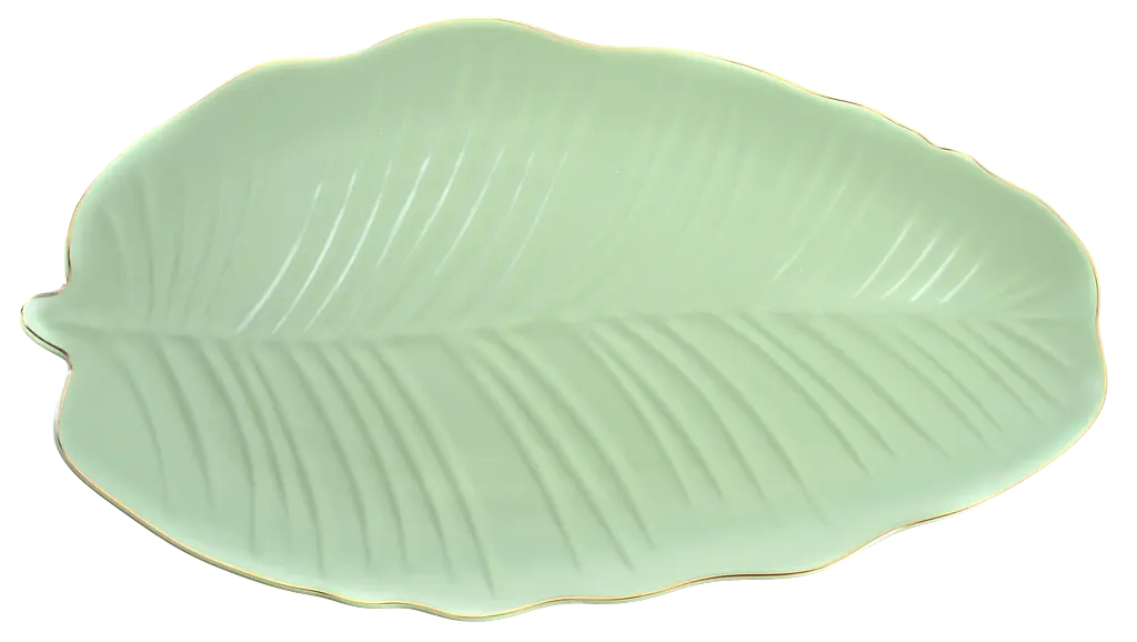 Блюдо Leaf Green Gold LIMITED EDITION kuh0016177