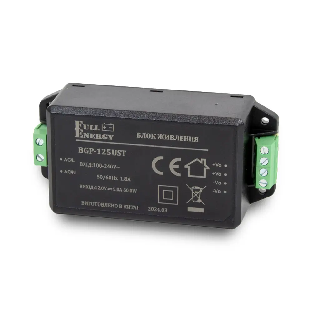 Блок живлення Full Energy BGP-125UST 12 В/5 А