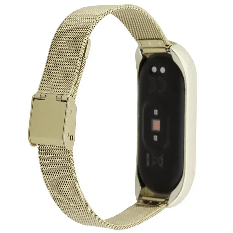 Ремінець до фітнес браслета BeCover Metal для Xiaomi Mi Smart Band 5 Gold (705148) - фото 3