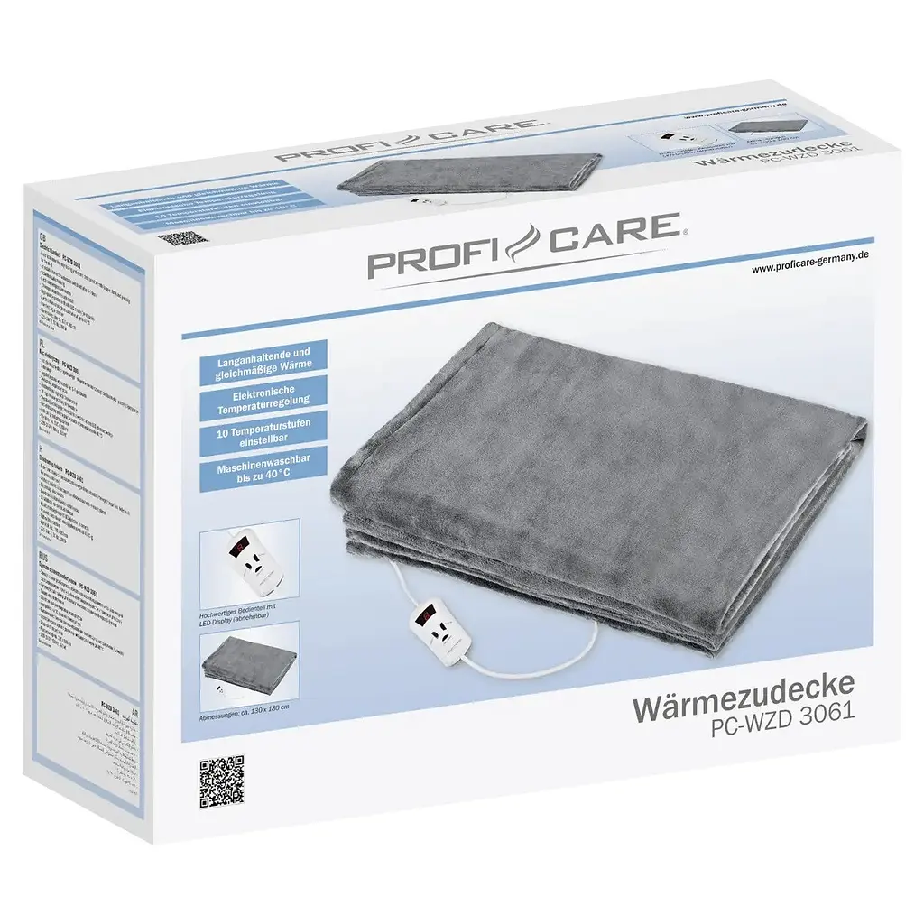 Ковдра з підігрівом Profi Care PC-WZD 3061 130х180 см - фото 6