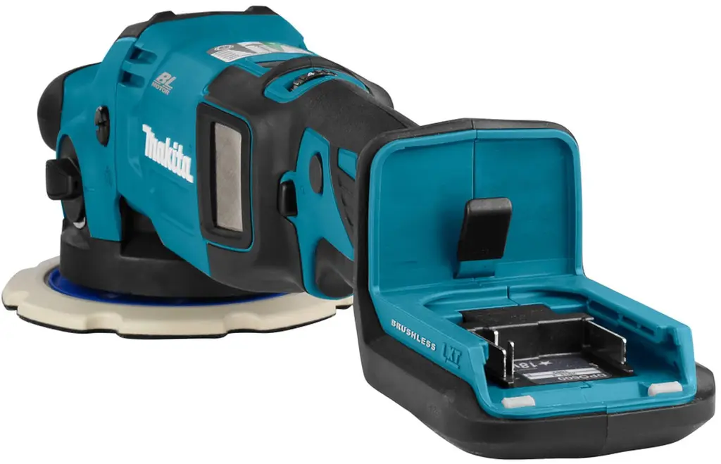 Шліфмашина полірувальна 2-х режимна акумуляторна Makita DPO600Z (150 мм, 1600-6800 хв-1, BL, LXT, без акумуляторів та зарядного пристрою) - фото 8