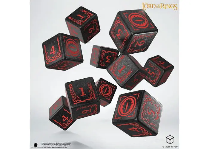 Набір кубиків The Lord of the Rings: Mordor 10xD6 Dice Set (LOTR/190166/MOR/B) - фото 2