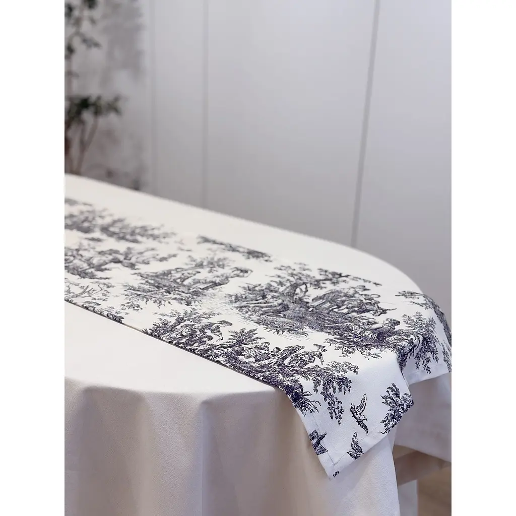 Раннер Ecotton Duck 45х170 см серая (25006) - фото 2