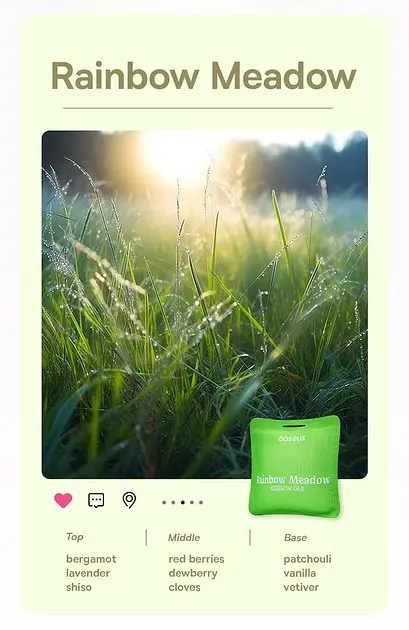 Освіжувач повітря для авто Baseus Margaret Series Car Air Freshener Rainbow Meadow - фото 4