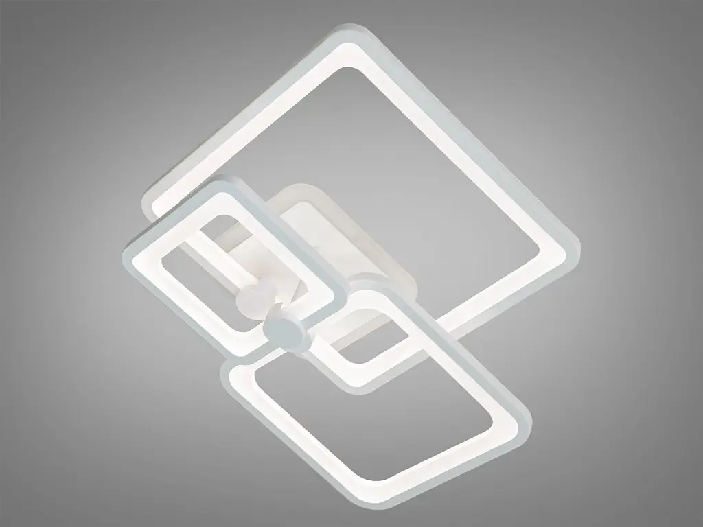 Люстра стельова LED Diasha 8208/3WH, 70W, 3200K-6000K, білий акрил, сучасний стиль, з пультом і диммером - фото 2