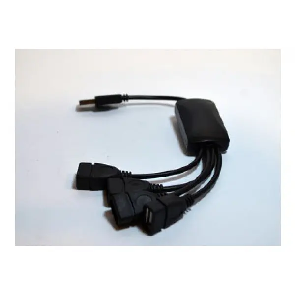 Хаб 4 порти гідра microUSB тато Otg - фото 2