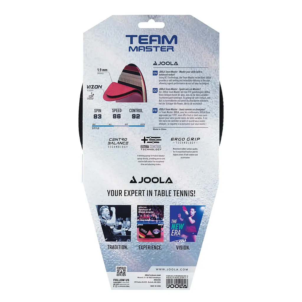 Ракетка для настільного тенісу Joola Team Master (52001) - фото 7