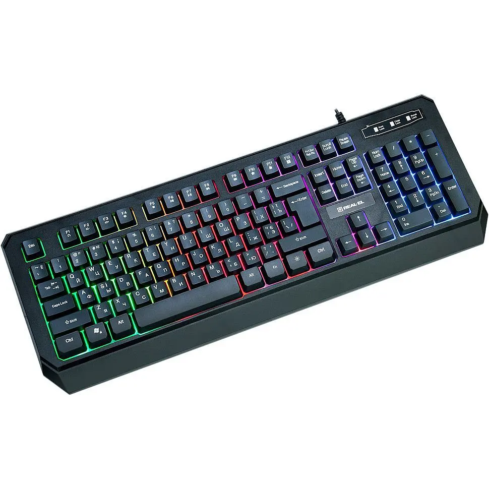 Клавіатура REAL-EL Comfort 7001 Backlit Black (EL123100035) [128770] - фото 4