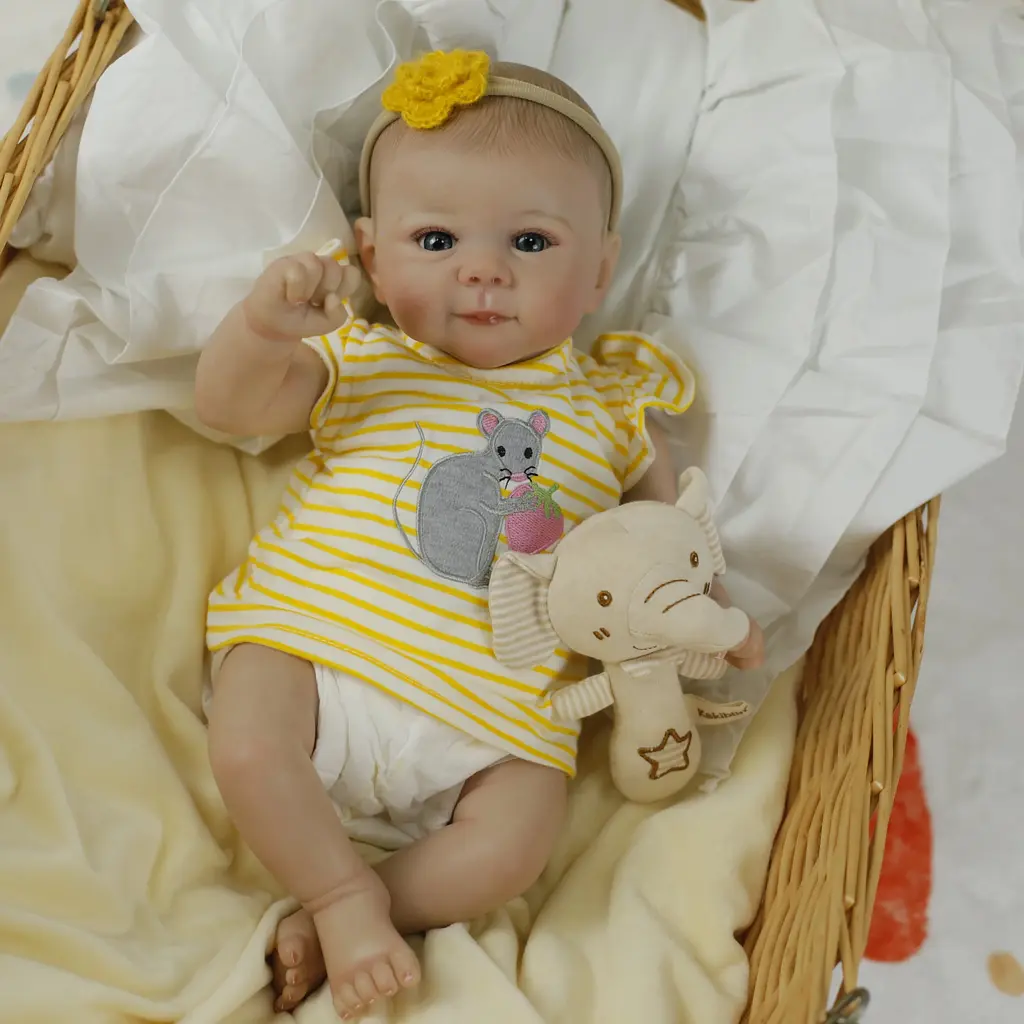 Колекційна силіконова лялька реборн reborn новонароджений пупс дівчинка немовля джульєтта Reborn Dolls det0018891