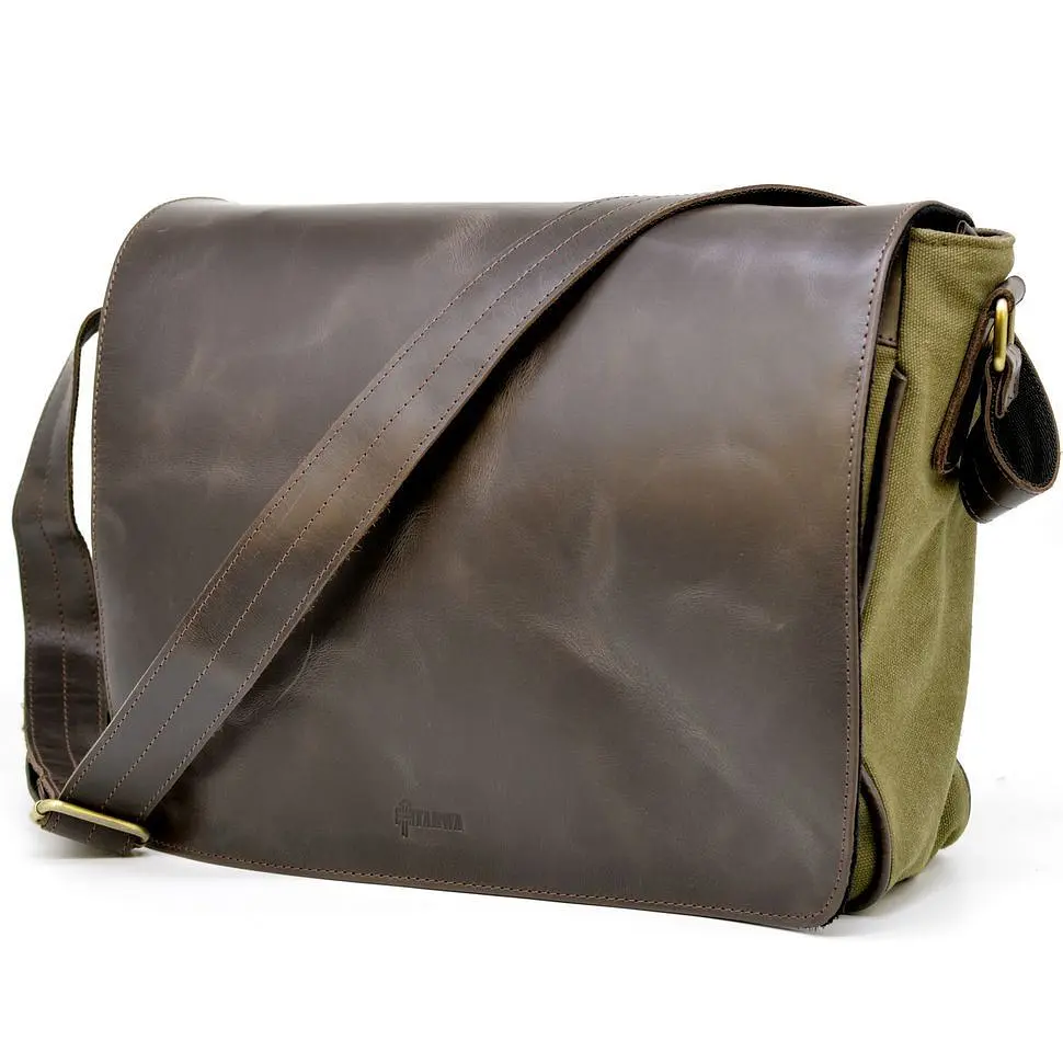 Чоловіча шкіряна сумка через плече TARWA 37×27×11 см nsa0001268