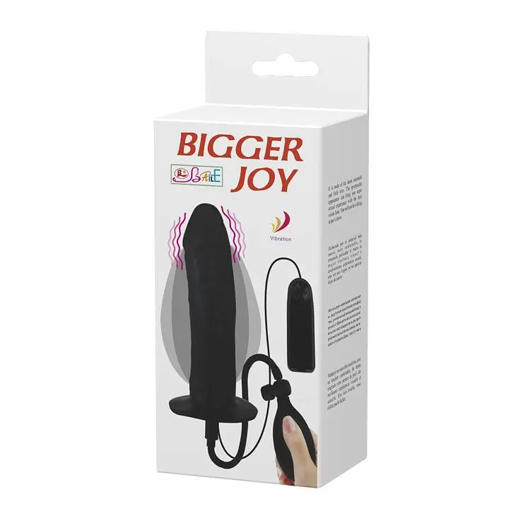 Анальний стимулятор LyBaile Bigger Joy Vibration, 15,5 см, чорний - фото 9