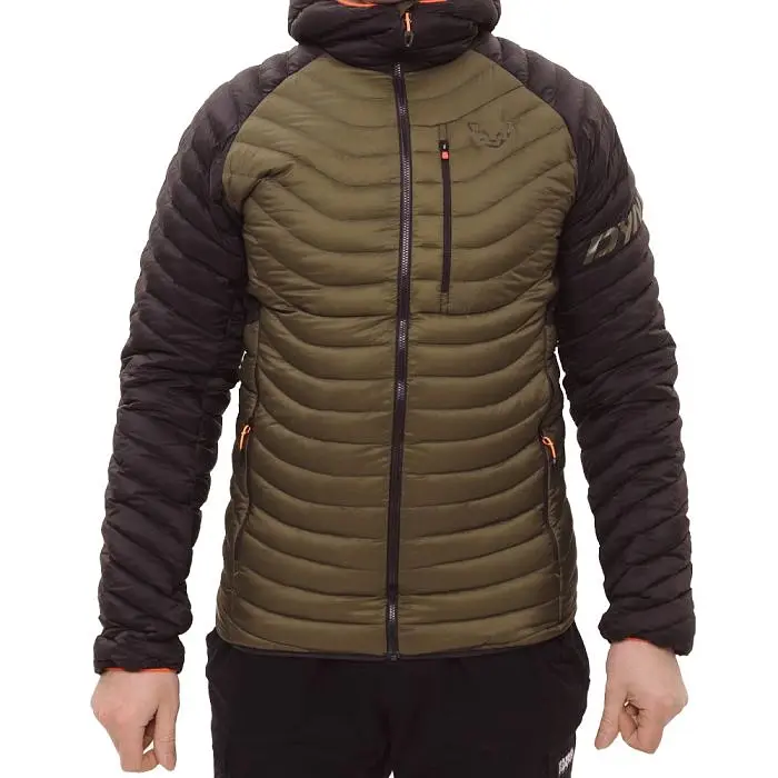 Куртка Dynafit Radical DWN Mens Hood Jacket M Черный-Оливковый - фото 3