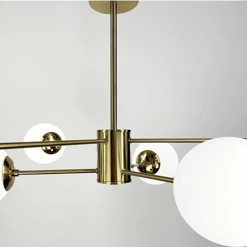 Потолочная люстра Right Selection на 6 плафонов Line.F CD 111/6 AB - фото 6