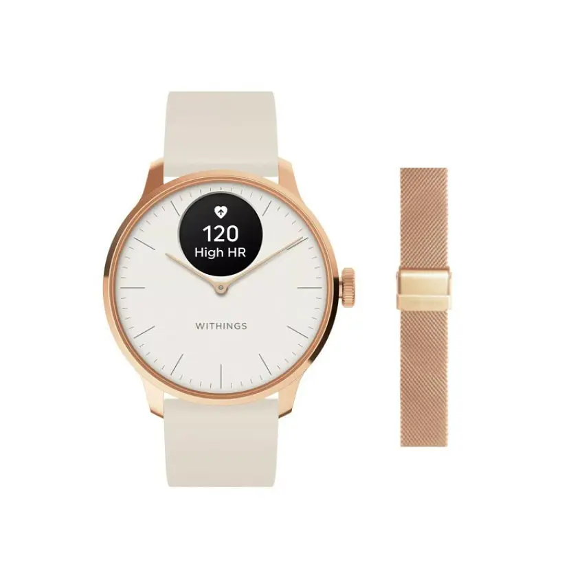 Смарт-годинник Withings Scanwatch Light 37 mm Rose Gold - фото 2