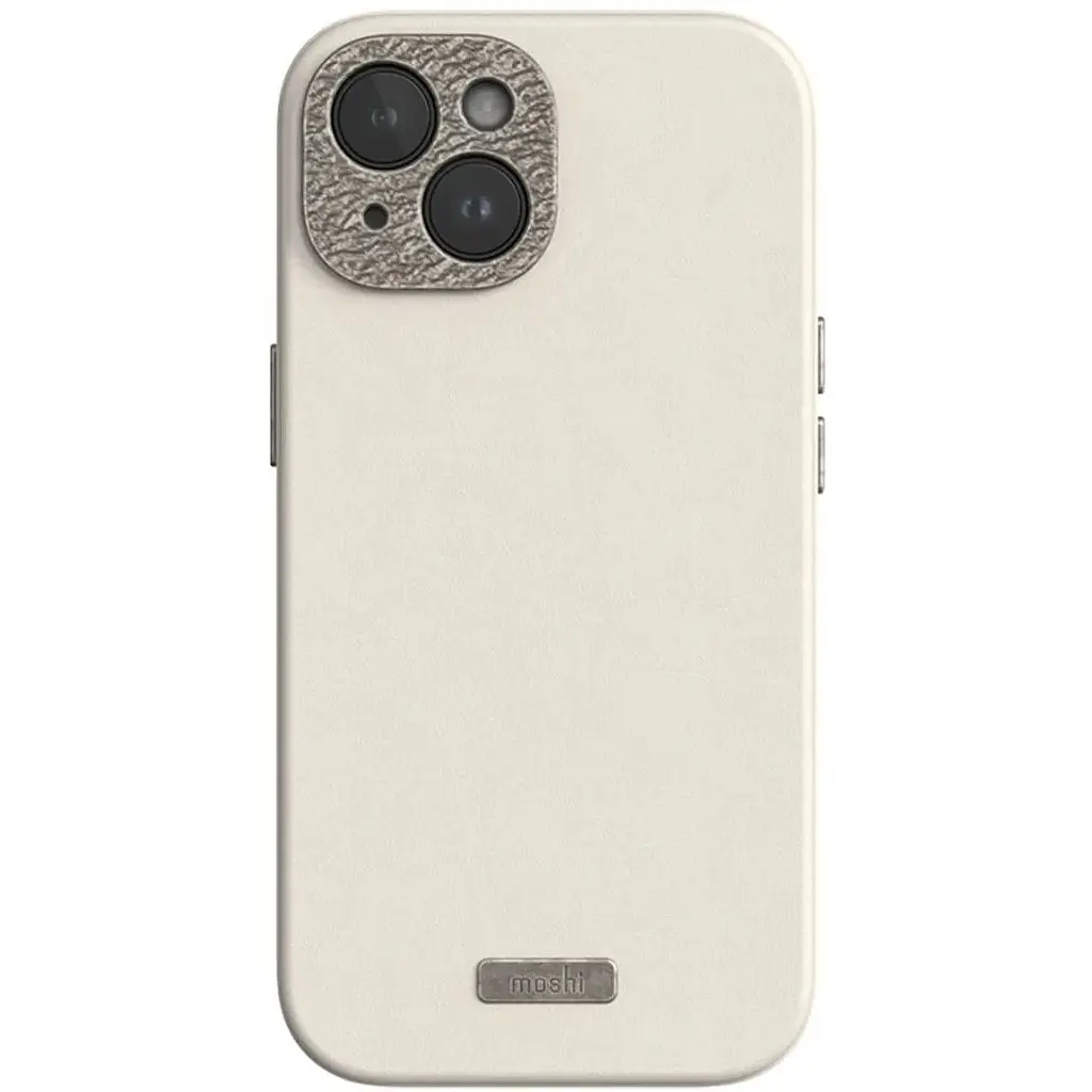 Чохол-накладка Moshi Napa Slim Hardshell Case Eggnog White для iPhone 15 (99MO231109) - фото 2