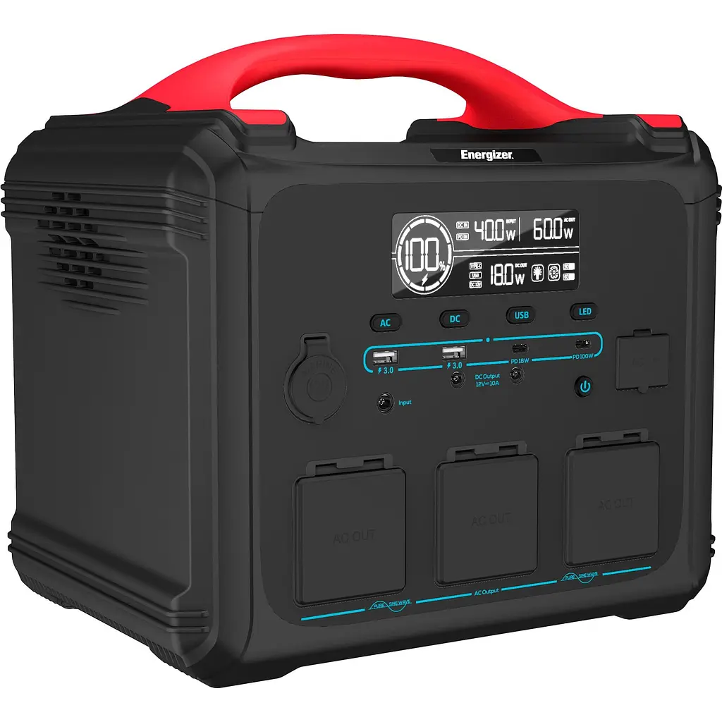 Зарядна станція Energizer / 1200 Вт / 1102 Вт/ч / LiFePO4 (PPS1100W2F) - фото 3