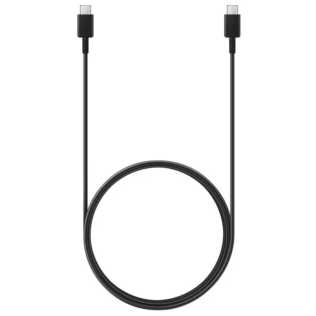 Кабель USB Type-C to Type-C 1 м, 3А, чорний, шнур для швидкої зарядки - фото 2