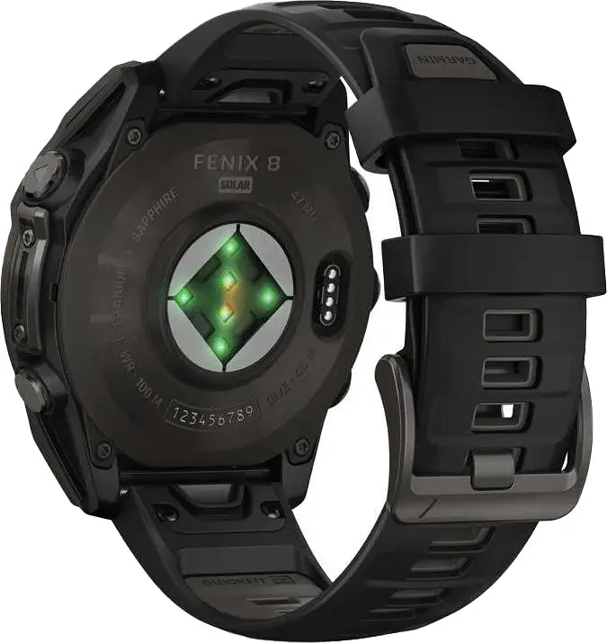 Смарт-годинник Garmin Fenix 8 51mm Solar Sapphire Carbon Gray DLC Titanium w. Black/Pebble Gray S. Band (010-02907-10/11/7 - фото 8