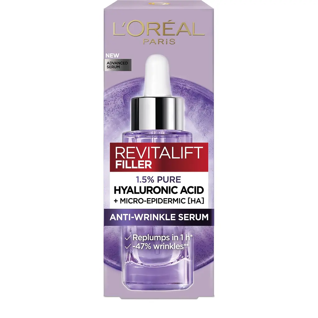 Сироватка для обличчя проти зморщок L'Oreal Paris Revitalift Філер з гіалуроновою кислотою 30 мл (AA157400) - фото 3