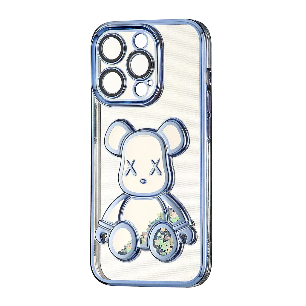 Чохол Shining Bear Case Protected Camera iPhone 15 Pro Blue