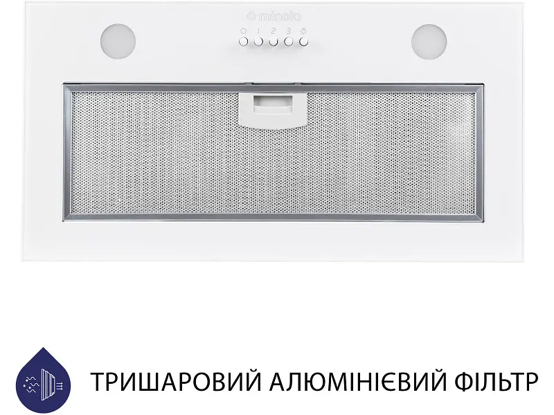 Витяжка Minola HBI 52621 WH GLASS 700 LED - фото 2