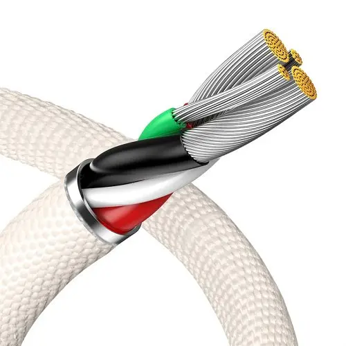 USB кабель Baseus Crystal Shine Series Fast Charging Data Cable USB to iP 2.4A 1.2m рожевий CAJY001104 - фото 6