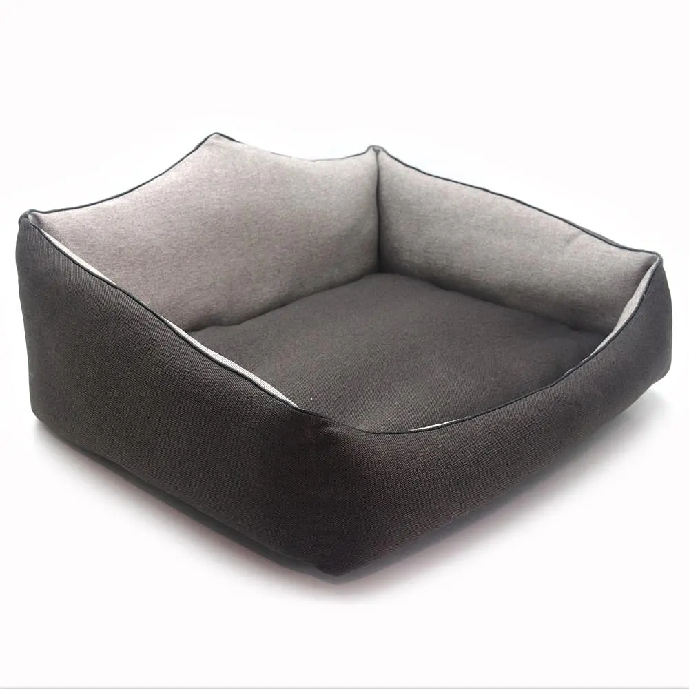 Лежак прямокутний для собак та котів Zoo-hunt Магнус коричневий №1 330х400х310 мм - фото 4