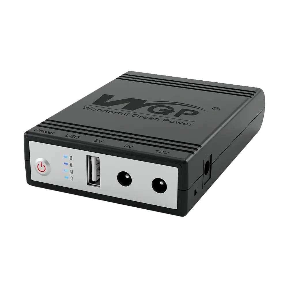 Джерело безперебійного живлення Mini UPS WGP UPS1032 10400mAh 5V/9V/12V, Li-ion 4*2.6Ah, для роутера та оптичного терміналу (42-00254) - фото 10