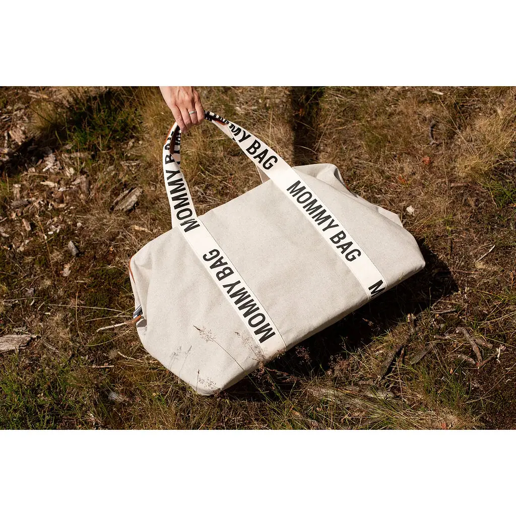 Сумка Childhome Mommy bag Signature - Canvas White, біла (CWMBBSCOW) - фото 21