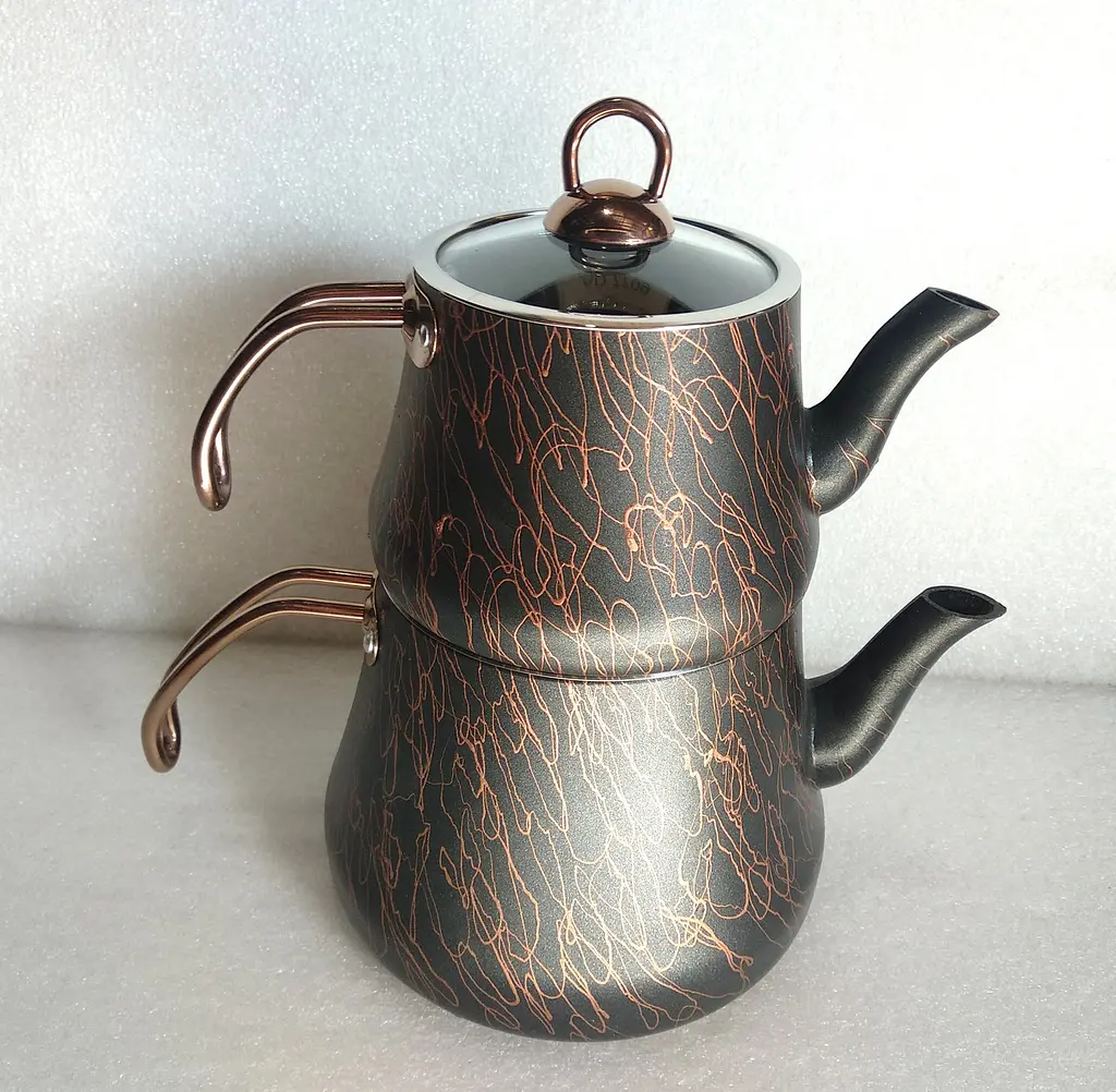 Двоярусний чайник O.M.S. Collection 8204-L Bronze (1,2/2,5 л.) - фото 6