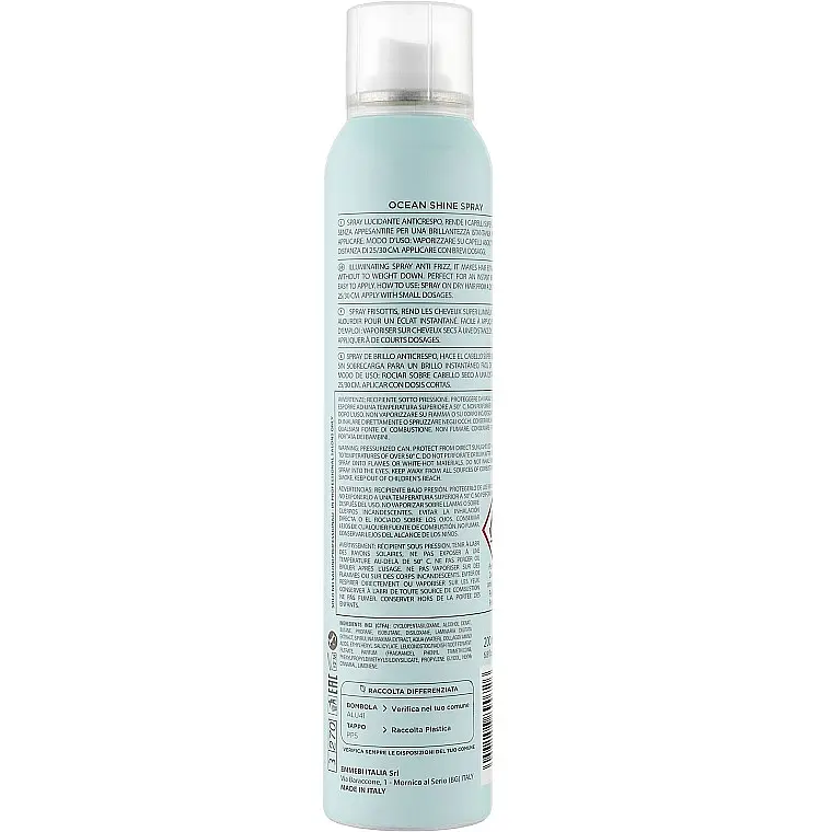 Спрей-блеск для волос Emmebi Italia Gate 15 Ocean Shine Spray 200 мл - фото 2