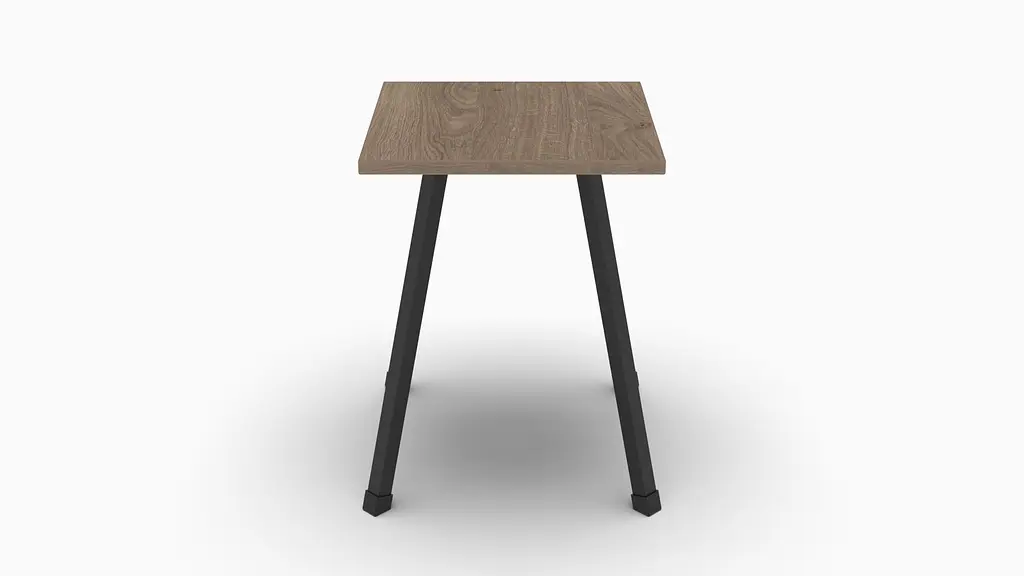 Табурет Ferrum-decor 430x320x320 Черный металл ДСП Дуб Сонома Трюфель 16 мм (FRD-104641) - фото 2
