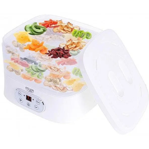 Сушилка-дегидратор для овощей и мяса Adler AD 6658 550 Вт до 70°С автоматическая 5 лотков - фото 5