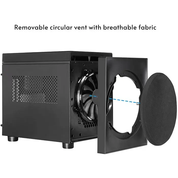 Корпус Chieftec THE CUBE CI-03B-OP, без БЖ, fan 20 см, mATX, Black (CI-03B-OP) - фото 2