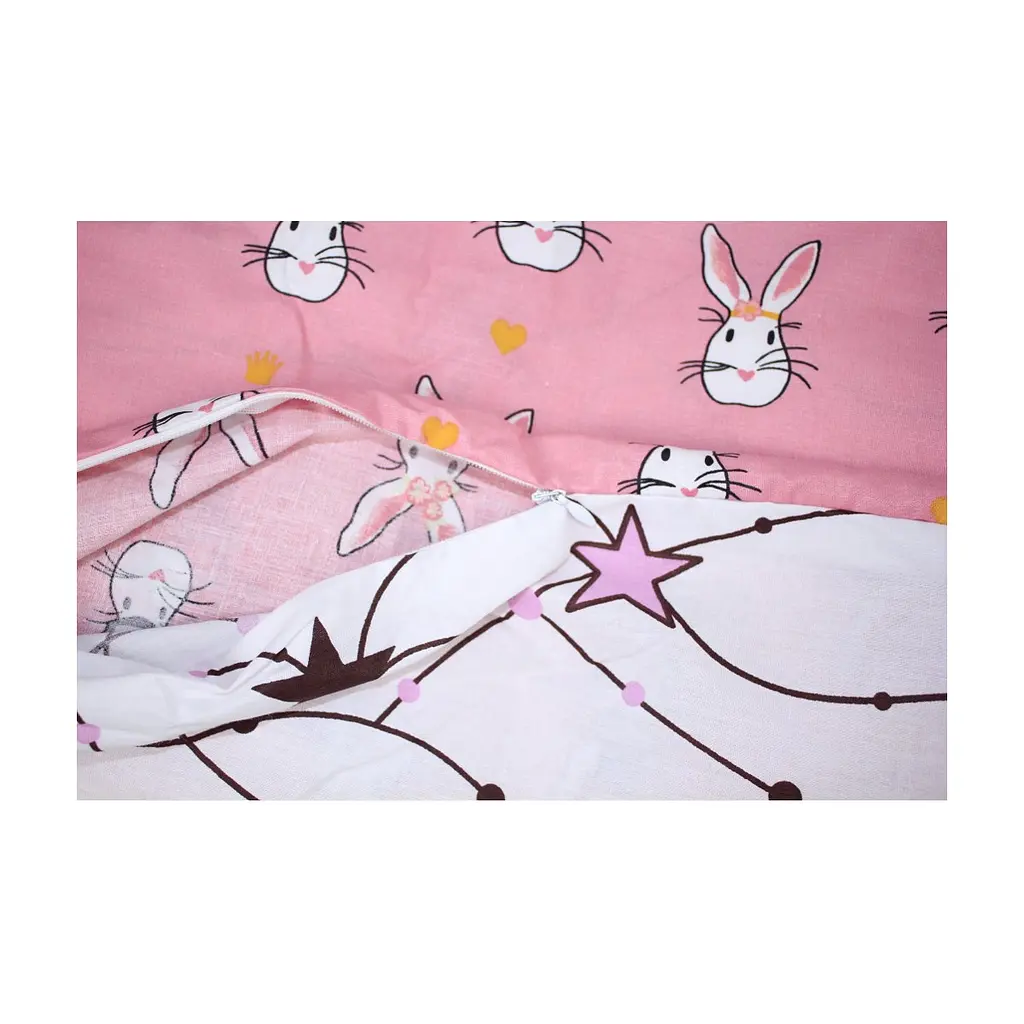 Постільна білизна MirSon Бязь Ranforce Elite 17-0528 Bunnies pink 110х140 (2200004660011) - фото 7
