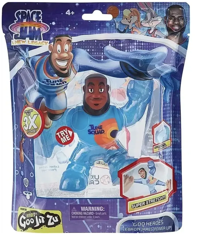Іграшка антистрес Леброн Джеймс Moose Toys Goo Jit Zu Space Jam LeBron James, фігурка тягучка Stretch висота 13 см (SKU-245)